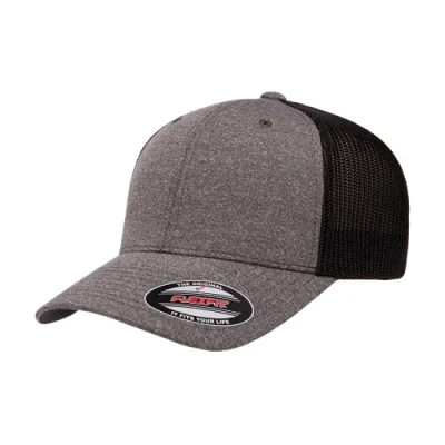 Abbildung von Flexfit Herren Melange Trucker Cap Hut, Schwarz, Einheitsgröße