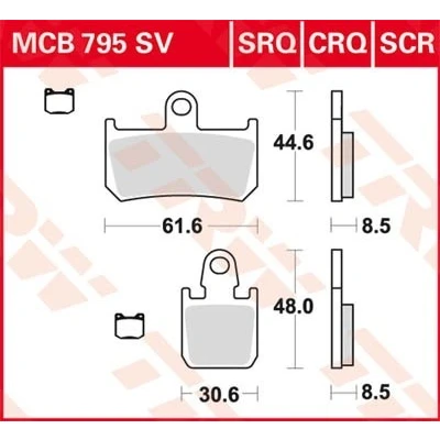 Abbildung von TRW Hyper Carbon Racing MCB795CRQ Bremsbelagsatz