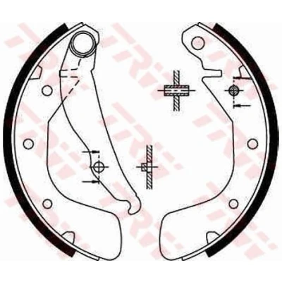 Abbildung von TRW GS8543 Bremsbacken 200 46 OPEL OPEL: Corsa C Hatchback, Astra G CC, F CC