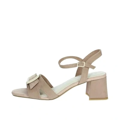 Abbildung von MARCO TOZZI Damen Sandalen mit Absatz Schnalle Bequem, Rosa (Nude Comb), 37 EU