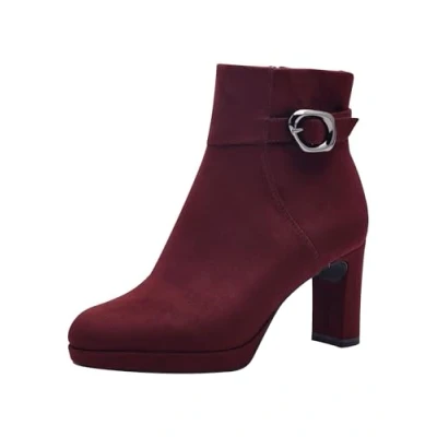 Abbildung von Tamaris High Heel Stiefelette, Damen, Größe: 41, Merlot Schuhe