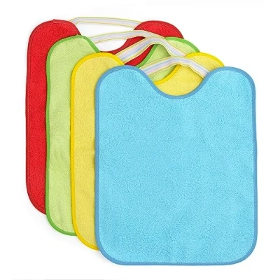Abbildung von Ti TIN 4er Pack wasserdichte Baby Lätzchen 12, 32x36 cm, kräftige Farben 18 24 Monate Unisex