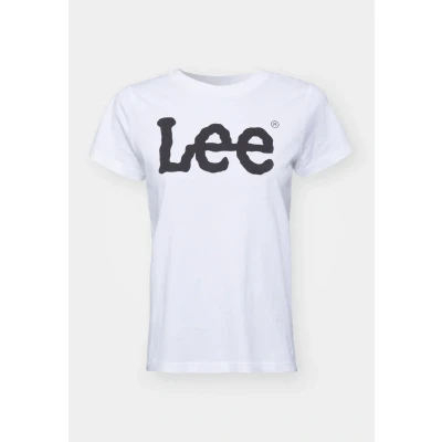 Abbildung von Lee LOGO TEE Tshirt print, Damen, Größe: 36, White