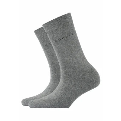 Abbildung von Esprit Basic EASY 2PACK UNI Socken, Damen, Größe: 39 42, Light greymel