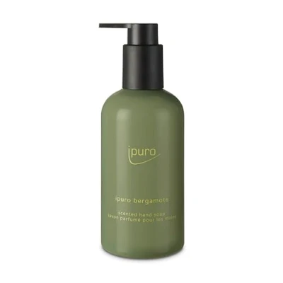 Abbildung von ipuro Classic BERGAMOTE Handseife 250ml Flüssigseife vegan, mit Limette &amp; Zitronengras Duft Dermatologisch getestet Seifenspender Grün flüssige sanfte Reinigung geschmeidige Hände