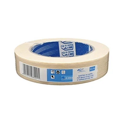 Abbildung von ACIT Kreppband Classic Beige, Universal Abklebeband, Premium Malerkrepp, Klebeband für Malerarbeiten (25 mm)