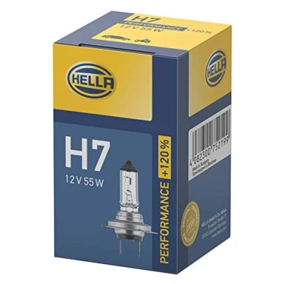 Abbildung von HELLA 8GH 223 498 031 Glühlampe, Hauptscheinwerfer H7 12 55 OPEL: Corsa D Hatchback, Meriva A, VOLKSWAGEN: CADDY 4 Kombi, SKODA: Fabia III Estate