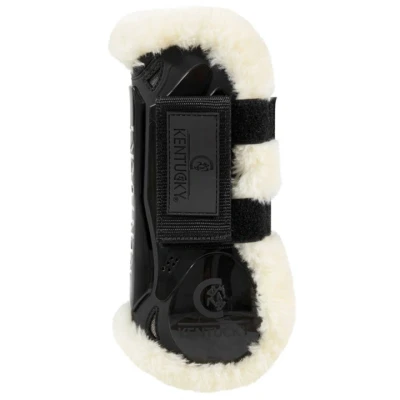 Abbildung von Kentucky Horsewear Sehnenschutz Velcro Vegan Sheepskin Schwarz M
