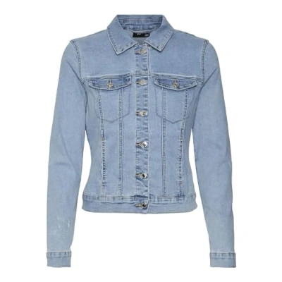 Abbildung von VERO MODA Damen VMLUNA LS SLIM DNM JACKET MIX GA NO 10279492, Light Blue Denim, L