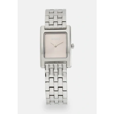 Abbildung von BOSS LUCY Uhr silvercoloured/pink, Damen, Größe: One Size, Silver coloured/pink