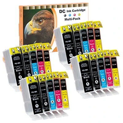 Abbildung von D&amp;C 20x Druckerpatronen Kompatibel für Canon PGI 5 CLI 8 Pixma MP530 MP600 MP600r MP610 MP800 MP800r MP810 MP830 MP970 MX700 MX850 iP3300 iP3500 iP4200 iP4200x iP4300 iP4500 iP4500x iP5200