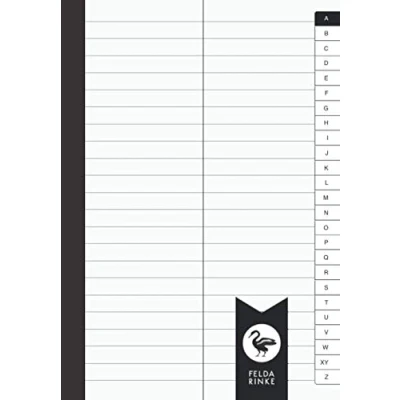 Abbildung von Vokabelheft Lineatur 53 DIN A5: 100 Seiten 50 Blatt Zweispaltig A5 Format Mit Alphabetischem ABC Register ( gedruckt )