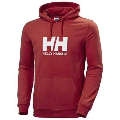 Abbildung von Helly Hansen Hoodie für Herren mit HH Logo, 163 Rot, Größe: XL