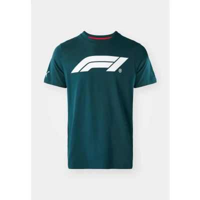 Abbildung von Puma F1 LOGO TEE Tshirt print, Herren, Größe: XL, Green terrain