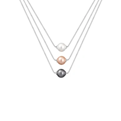 Abbildung von Elli Layer Kette Halskette, Damen, Größe: 42, Silber