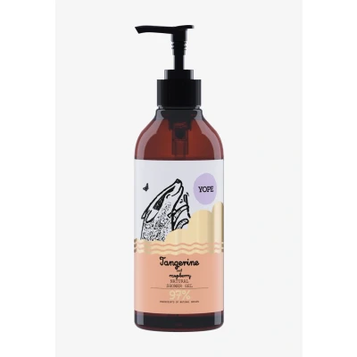 Abbildung von YOPE Natürliches Duschgel Mandarine und Himbeere Neutraler pH Wert Ultra sanfte Reinigung Mandarinenextrakt Pflanzliches Glyzerin Vegane Formel 97% natürliche Inhaltsstoffe 400ml
