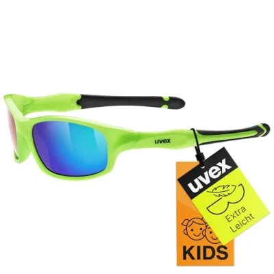 Abbildung von uvex sportstyle 507 Sonnenbrille für Kinder verspiegelt inkl. Kopfband green/green one size