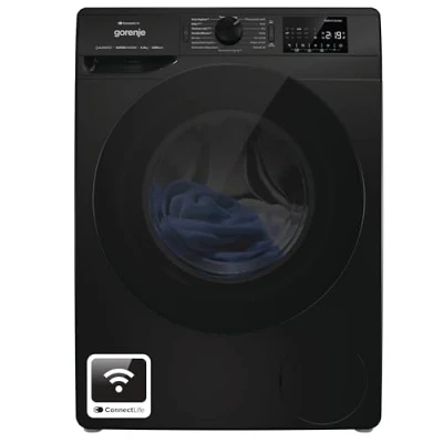 Abbildung von Gorenje WPNEI84A1DTSB Waschmaschine mit Dampffunktion/ConnectLife / 8Kg 1400 U/min 15 Programme/Totaler AquaStop/Wave Active Trommel/ExtraHygiene/PowerWash/Schnell Waschgang/EEK: A 10%