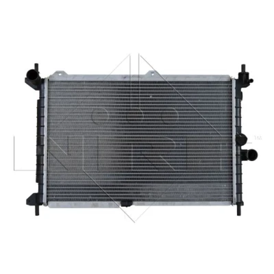 Abbildung von NRF 55308 Kühler, Motorkühlung Aluminium 530 346 42 mit Anbauteilen Kühlrippen gelötet OPEL: Astra F Caravan, Saloon, CC