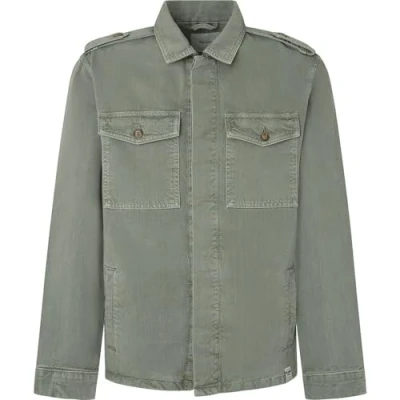 Abbildung von Pepe Jeans Eaton Colour Field Jeansjacke, Herren, Größe: XS, Palm green