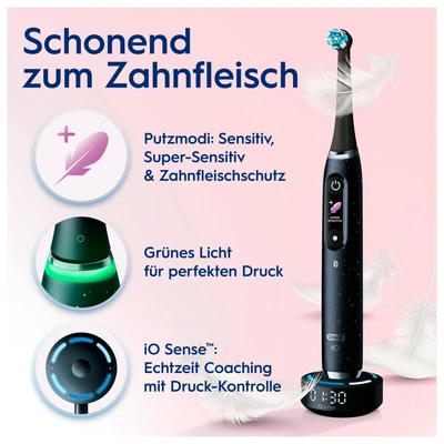 Abbildung von Oral B Elektrische Zahnbürste »iO Series 10 Luxe Edition«, 1 St. Aufsteckbürsten, Magnet Technologie