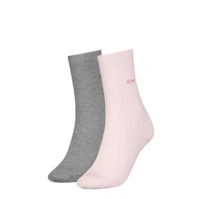 Abbildung von Calvin Klein Flat Knit Women&#039;s Crew Socks 2 pack