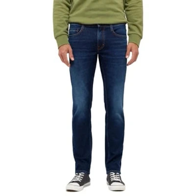 Abbildung von Mustang Style Oregon Jeans Tapered Fit, Herren, Größe: 33x34, Blau