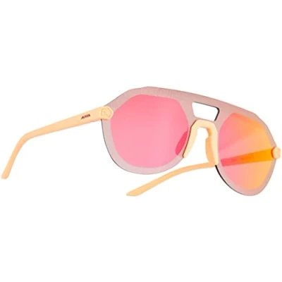 Abbildung von ALPINA BEAM II Verspiegelte und Bruchsichere Sonnenbrille Mit 100% UV Schutz Für Erwachsene, peach matt, One Size