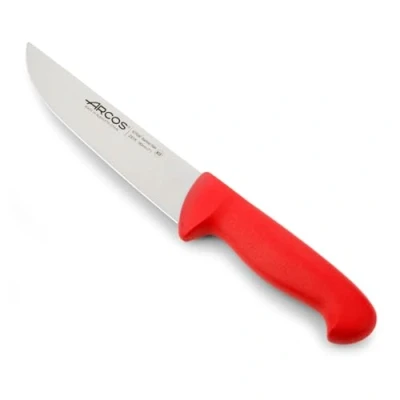 Abbildung von Arcos Serie 2900 Metzgermesser Steakmesser Klinge Nitrum Edelstahl 180 mm HandGriff Polypropylen Farbe Rot