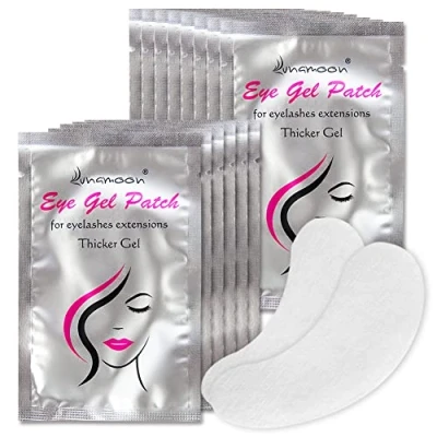 Abbildung von Lunamoon Augenpads für Wimpernverlängerung Wimpern Pads Färben Wimpernlifting Eye Gel Patch for Eyelash Extensions 50Paar(Mädchen)