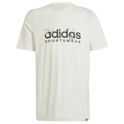 Abbildung von adidas Herren Landscape Sportswear Graphic Tee T Shirt, Non Dyed, L Tall