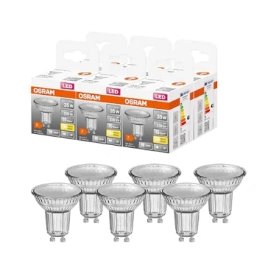 Abbildung von OSRAM Lamps LED Star PAR16, Sockel: GU10, Nicht Dimmbar, Warmweiß, Ersetzt eine herkömmliche 35 Watt Lampe, 36 Grad Abstrahlwinkel, 6er Pack