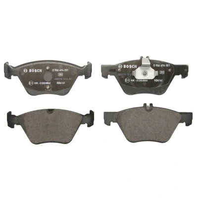 Abbildung von BOSCH 0 986 494 001 Bremsbelagsatz Low Metallic mit Kolbenclip, Anti Quietsch Blech MERCEDES BENZ: E Class Saloon, S CLK Coupe