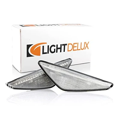 Abbildung von LIGHTDELUX Ersatz für 2 x LED Seitenblinker Blinker Kotflügel links rechts ohne Fehlermeldung kompatibel mit BMW 3er E46 Coupe Cabrio V 17010327