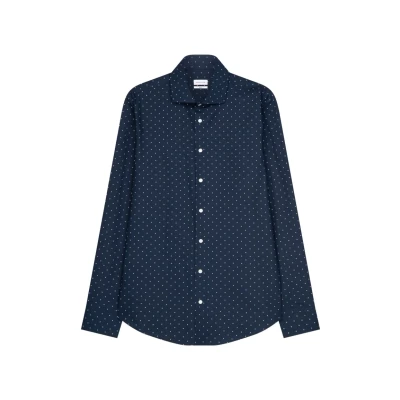 Abbildung von Seidensticker KENT SLIM FIT Contrast Businesshemd, Herren, Größe: 36, Dark blue