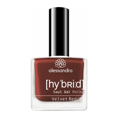 Abbildung von Alessandro Hybrid Soul Gel Polish 115 Velvet Red 8 ml