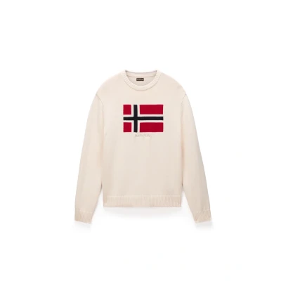 Abbildung von Napapijri MURA Strickpullover, Herren, Größe: Large, Beige dimity
