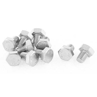 Abbildung von M8 x 10 mm Vollgewinde EDELSTAHL Sechskant Schrauben, Stück de
