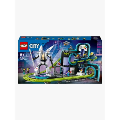 Abbildung von LEGO City 60421 Achterbahn mit Roboter Mech