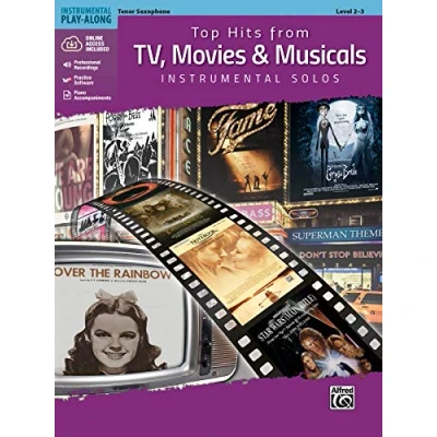 Abbildung von Top Hits from TV, Movies &amp; Musicals Instrumental Solos: Tenor Saxophone (incl. CD): Sax, Book Online Audio/Software/PDF (Top Solos)
