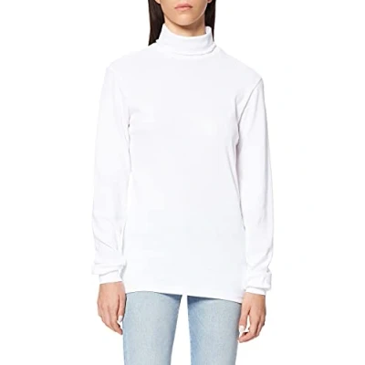 Abbildung von Trigema Damen Rollkragenpullover 585010, Weiß (weiß 001), 48 (Herstellergröße: XL)