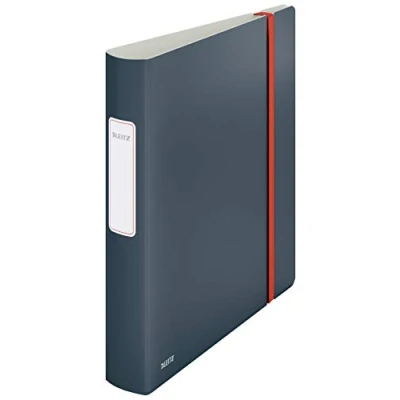 Abbildung von Leitz Qualitäts Ordner 180 Active, A4, 350 Blatt, 6,5 cm Rückenbreite, Samtgrau, Cosy Serie, 10390089