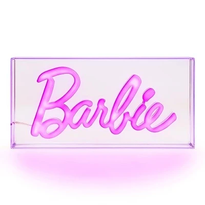 Abbildung von Paladone Barbie LED Neonlicht Offiziell lizenziert, freistehendes oder wandmontierbares pinkes Licht Schild Spiel Make up Zimmeraccessoires &amp; Dekor für das Schlafzimmer