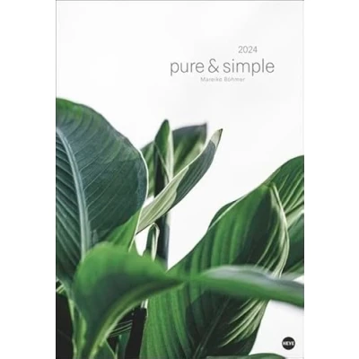 Abbildung von Mareike Böhmer: pure &amp; simple Kalender 2024. Die Fotos der bekannten Designerin in einem minimalistisch schönen großen Wandkalender. Posterkalender mit Pflanzen Motiven.