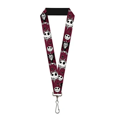 Abbildung von Buckle Down Unisex Erwachsene Lanyard 1.0 Nightmare Before Christmas Jack Face Schlsselanhnger, Mehrfarbig, Einheitsgröße
