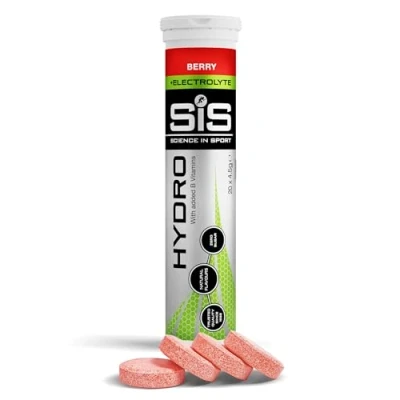 Abbildung von Science in Sport HYDRO Tabletten 20 Stk. Beere Elektrolyte Tabletten, Vegan &amp; glutenfrei, Brausetabletten zur Anregung von Hydration und für einen ausgeglichenen Haushalt