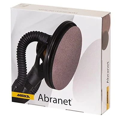 Abbildung von Mirka Abranet Netz Schleifscheiben Ø 225 mm Klett / Korn P120 25 Stk zum Schleifen von Holz, Spachtel, Lack, Kunststoff 5422302512
