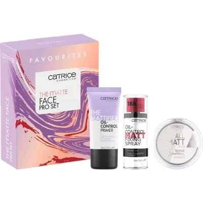 Abbildung von Catrice The Matte Face Pro Geschenk Set, Gesicht Geschenke für Frauen, acetonfrei, vegan, ohne Mikroplastikpartikel, glutenfrei, 1er Pack (3pcs)