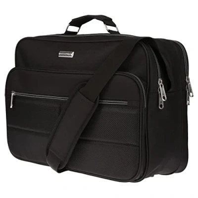 Abbildung von Christian Wippermann große Herren Flugbegleiter Umhängetasche Tasche Arbeitstasche Herrentasche Querformat schwarz