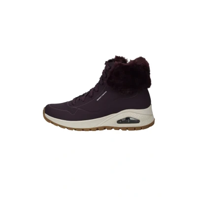 Abbildung von Skechers UNO Rugged Snowboot/Winterstiefel, Damen, Größe: 36, Wine durabuck faux fur Schuhe